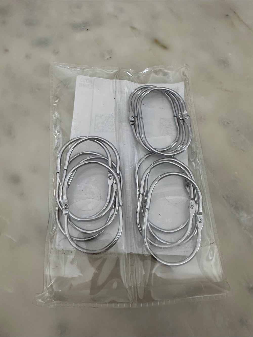 Shower curtain hooks- set of 12